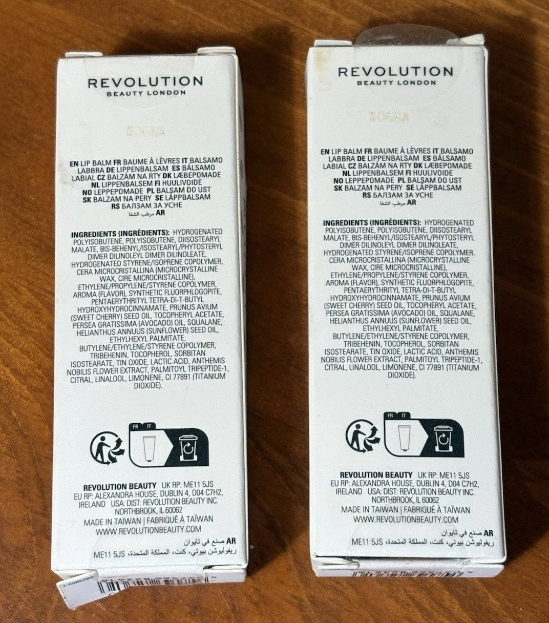 Hydrating Lip Gloss Set - Clear Ice Peptide Lip Balm 2 Pack