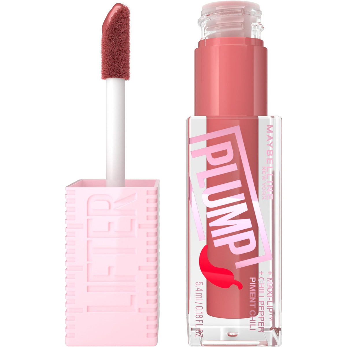 Maybelline Lip Plumper Gloss Peach Fever Intense Heat, 0.18 Fl Oz