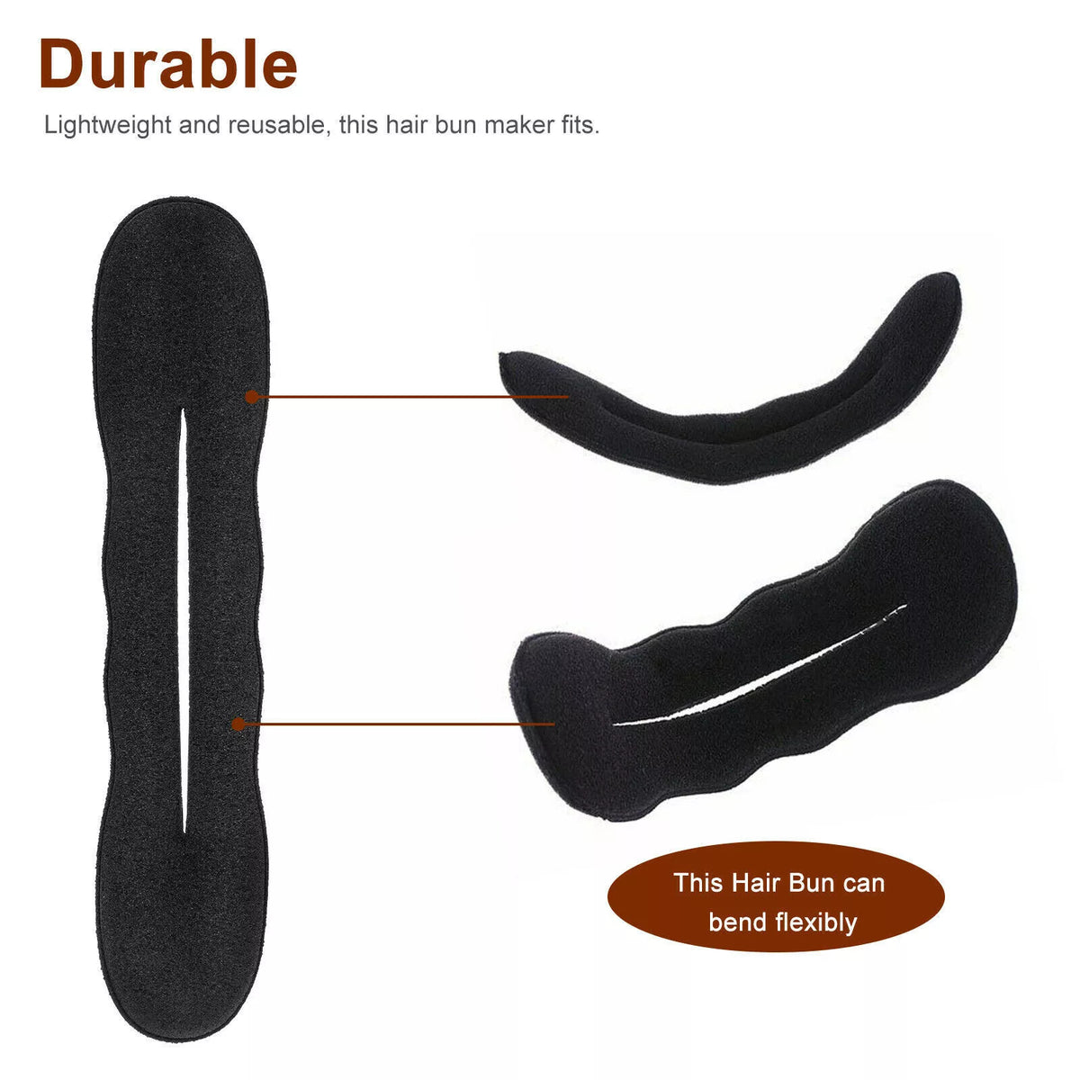 4Pcs Magic Bun Maker Foam Sponge Hair Shaper Accessories Holder Hot