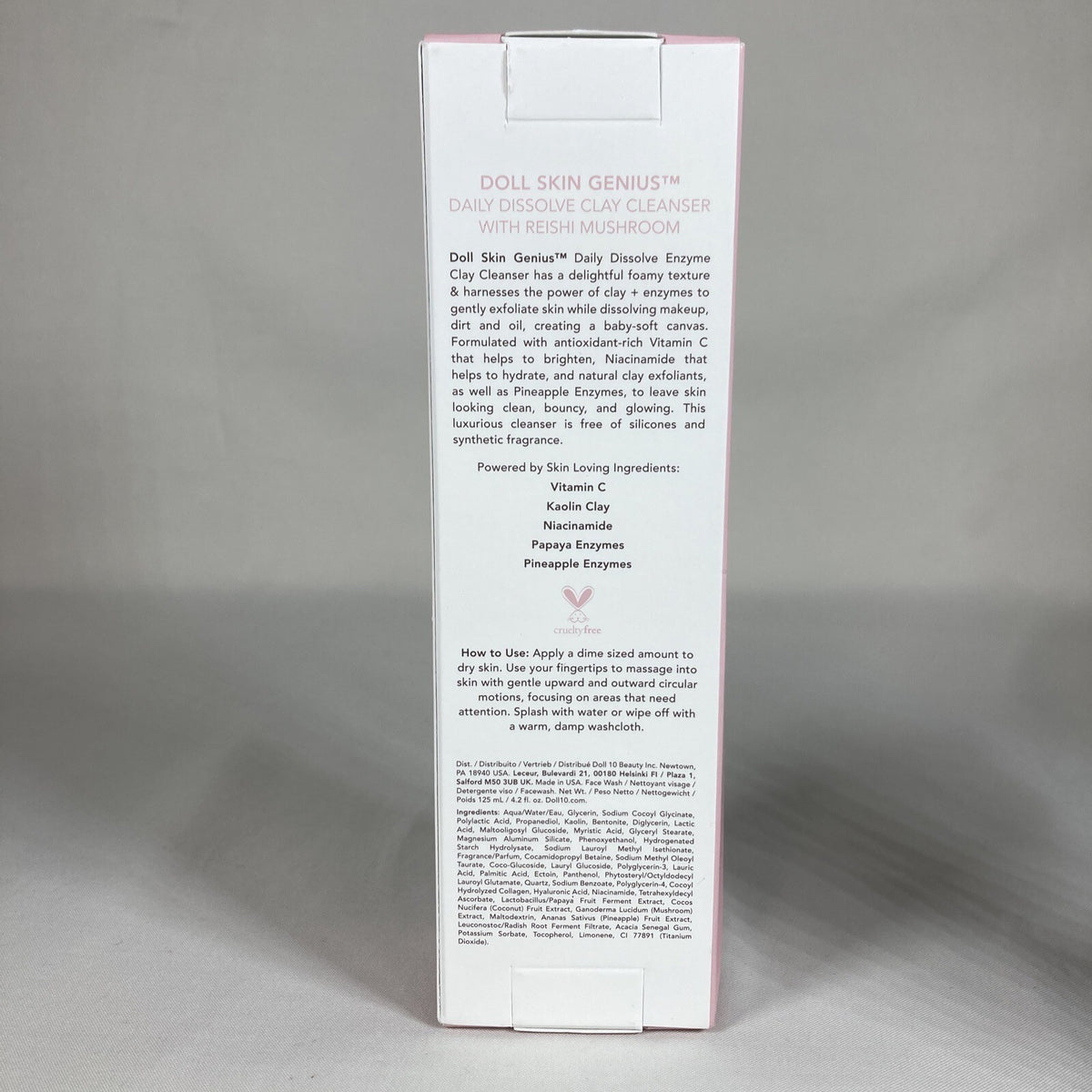 Doll 10 Skin Genius Enzyme Clay Cleanser with Reishi Mushroom 4.2oz