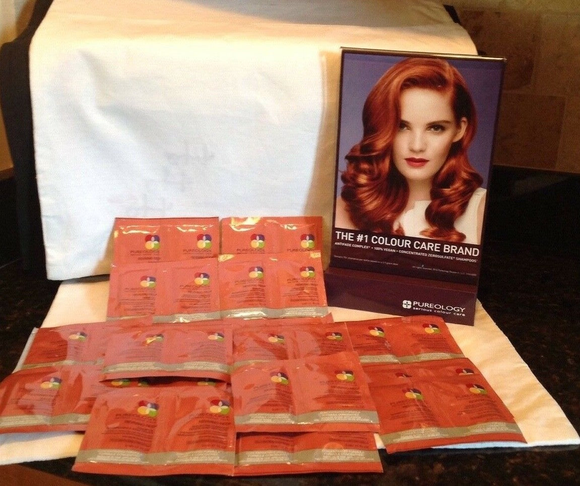 Reviving Red Shampoo & Conditioner Sample Pack - 18 Pcs