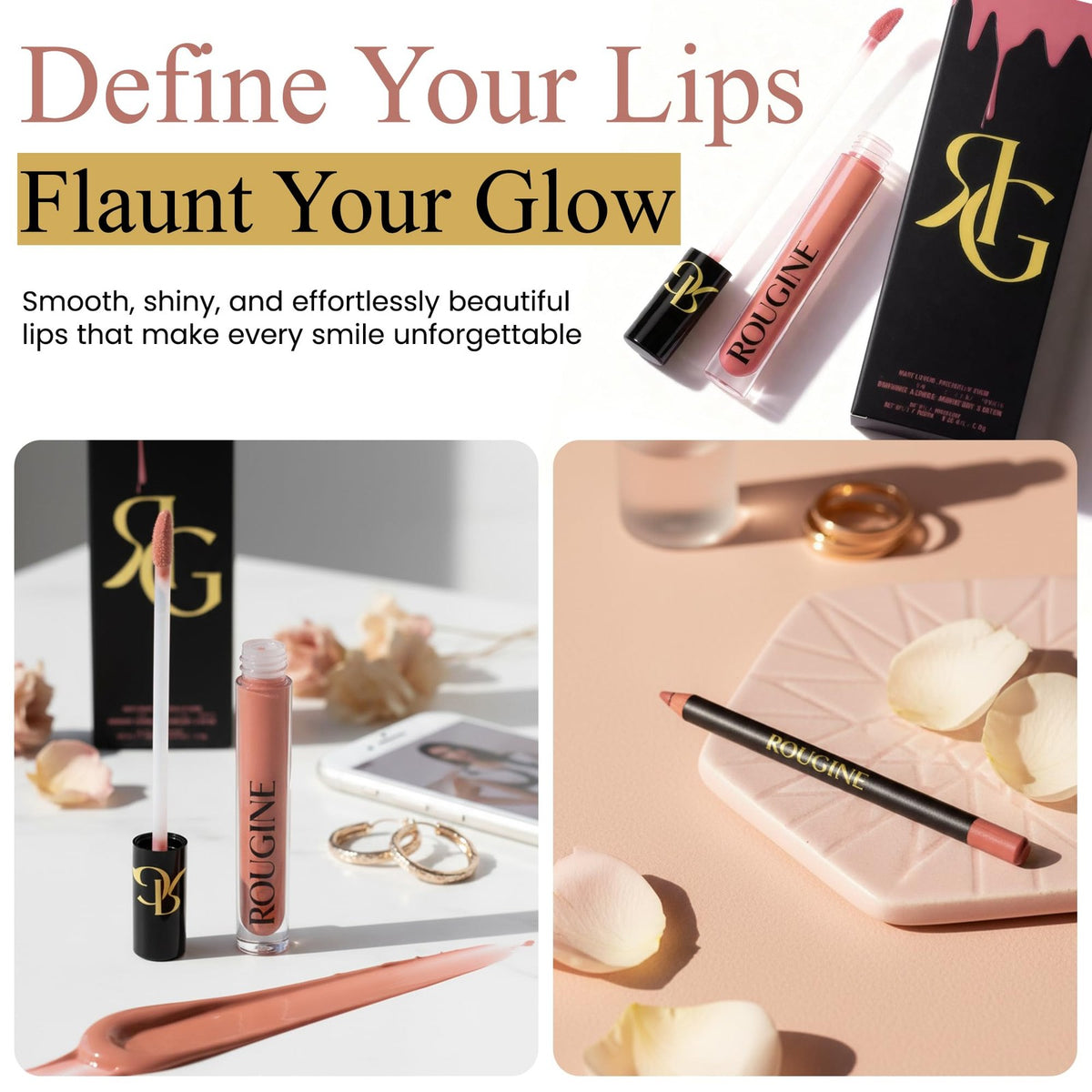 Lip Gloss and Lip Liner Set for Women - Daddy's Girl 1.4 Fl Oz
