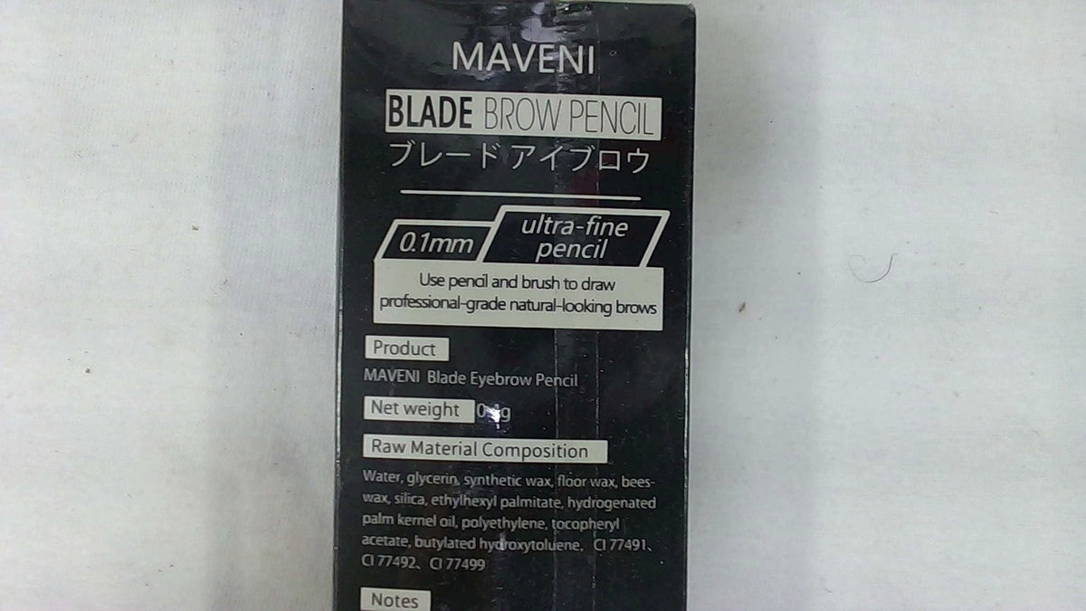 Ultra-Fine Waterproof Brow Pencil - Black, 0.1mm Precision for Natural Looks