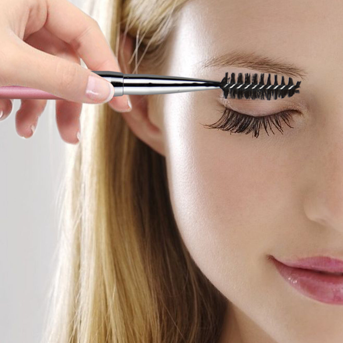 10pcs Eyelash Brush Set for Mascara and Eyebrow Application - Cosmetic Makeup Tools
