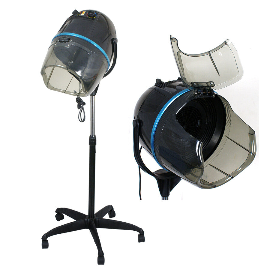 1300W Adjustable Portable Hooded Hair Dryer with Wheels for Salon & Home Use
