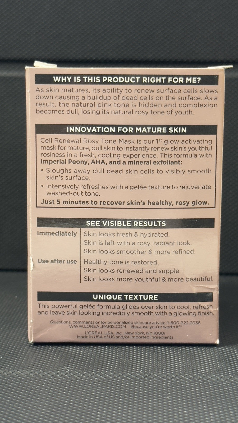 Age Perfect Cell Renewal Rosy Tone Face Mask 1.7 oz