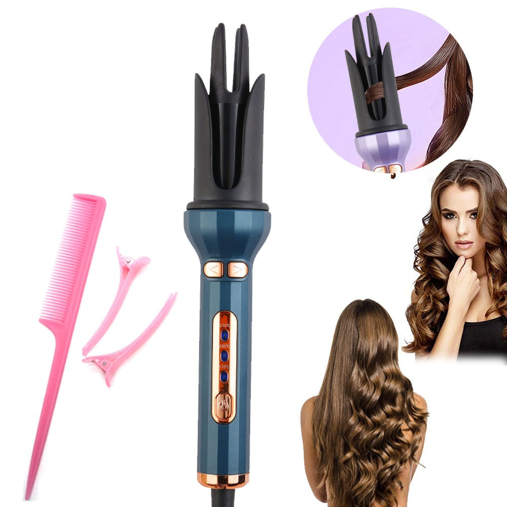 Automatic Rotating Curling Iron and Hair Straightener Styler for Women