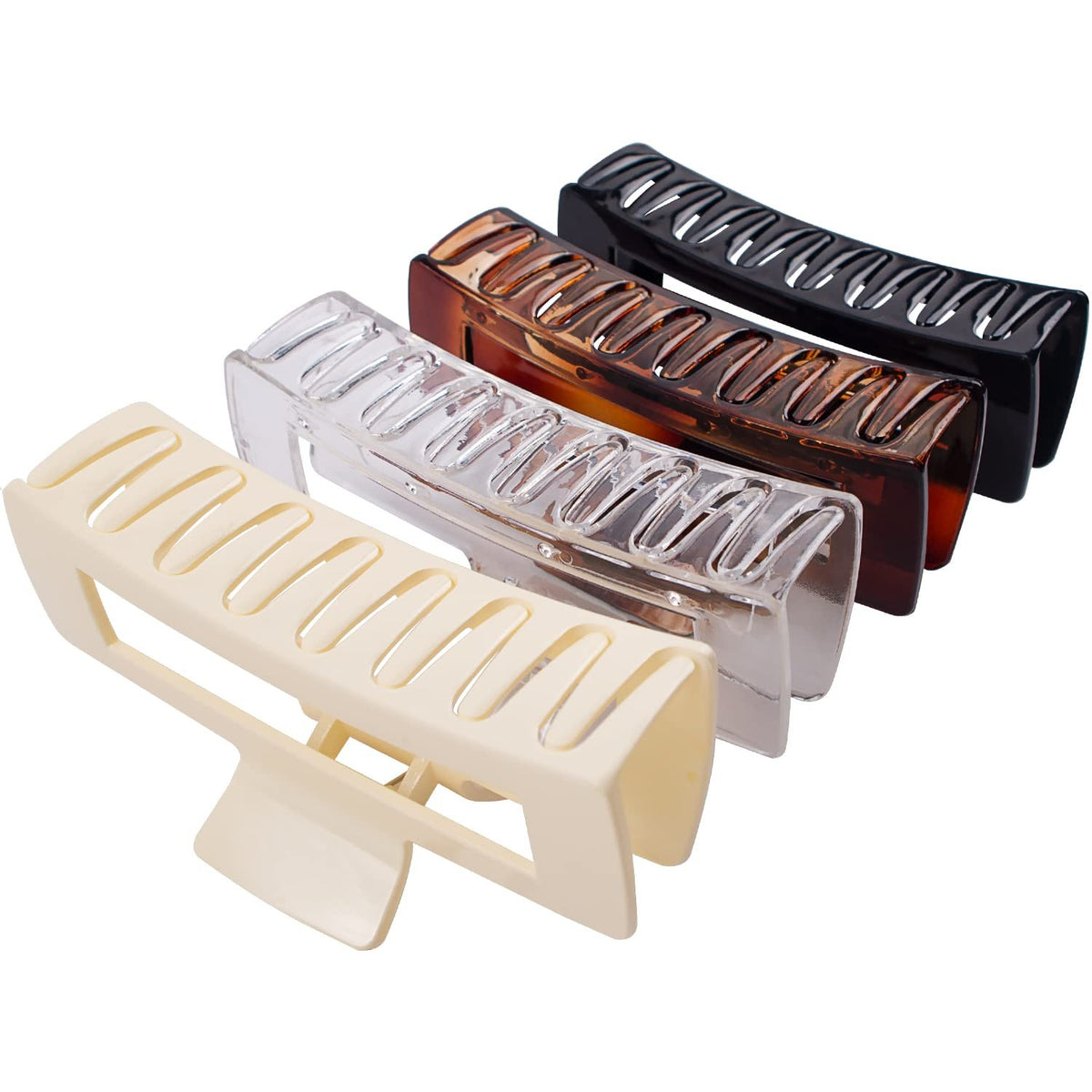 4 Pack Extra Large Hair Claw for Women, 5'' Strong 1 Count (Pack of