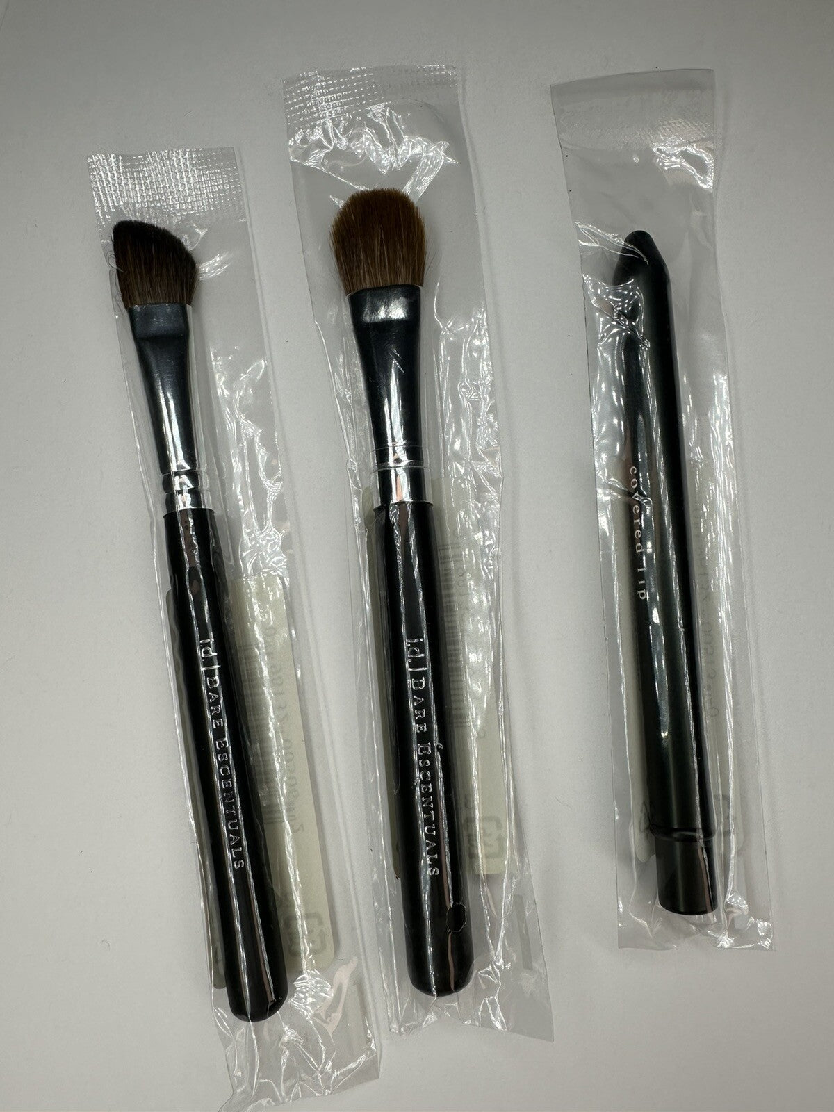 Makeup Brush Set of 3 - Powder, Foundation & Eyeshadow Brushes
