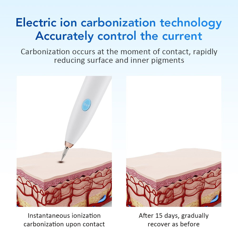 Laser Mole & Wart Removal Pen Skin Tag Spot Remover with LCD Display
