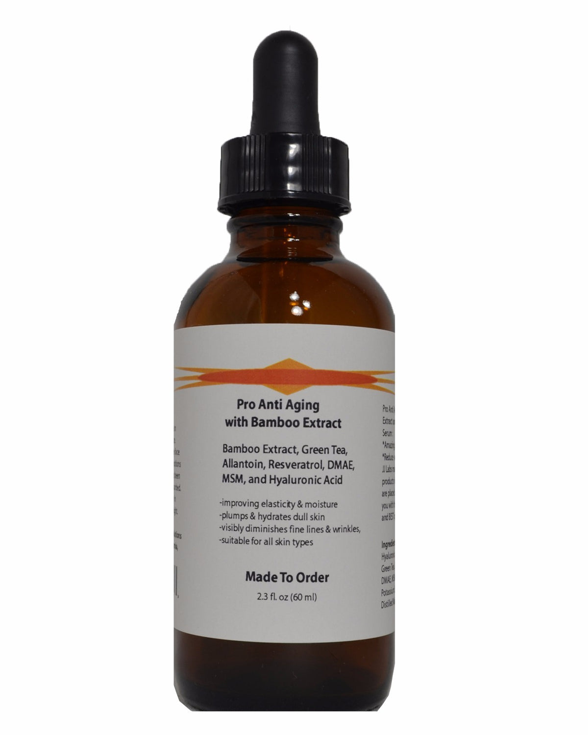 Anti-Aging Skin Care Serum with Bamboo, Green Tea & Hyaluronic Acid - 1.2oz & 2.3oz