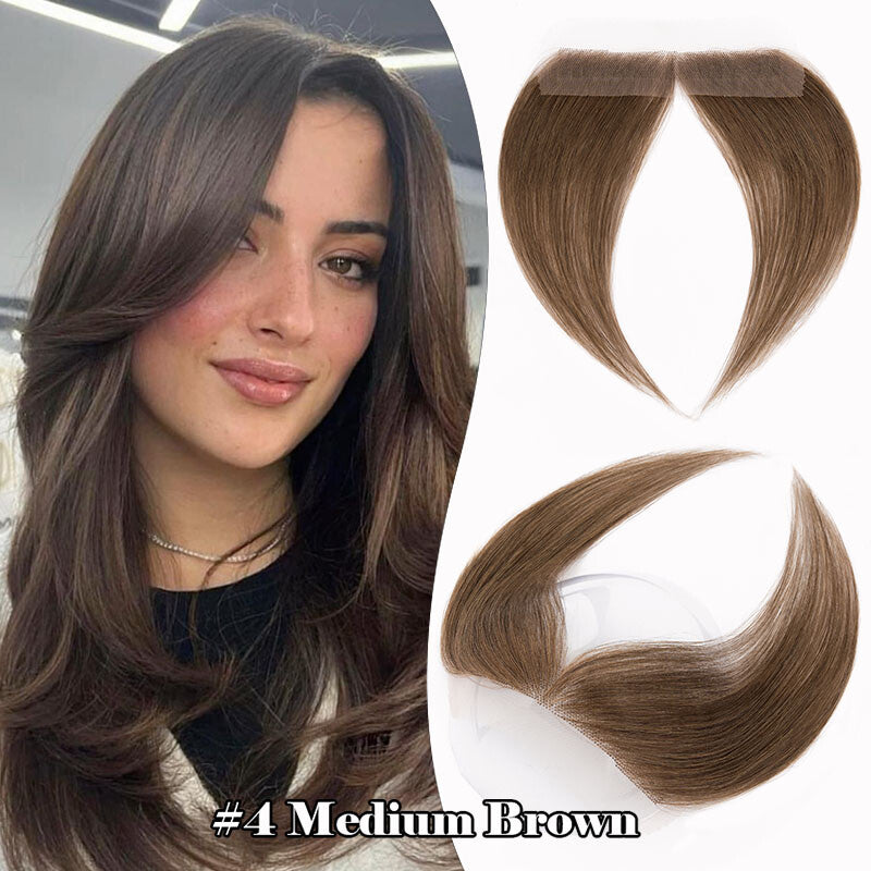 Full Lace Human Hair Patch Cover for Women Receding Hairline - Blonde