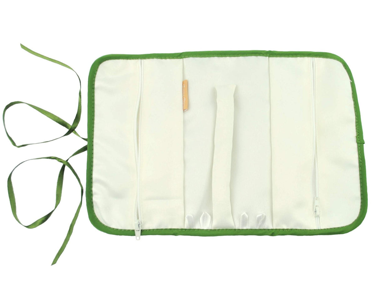 Jewelry Roll - Green Balmoral Thistle Design by Justina Claire