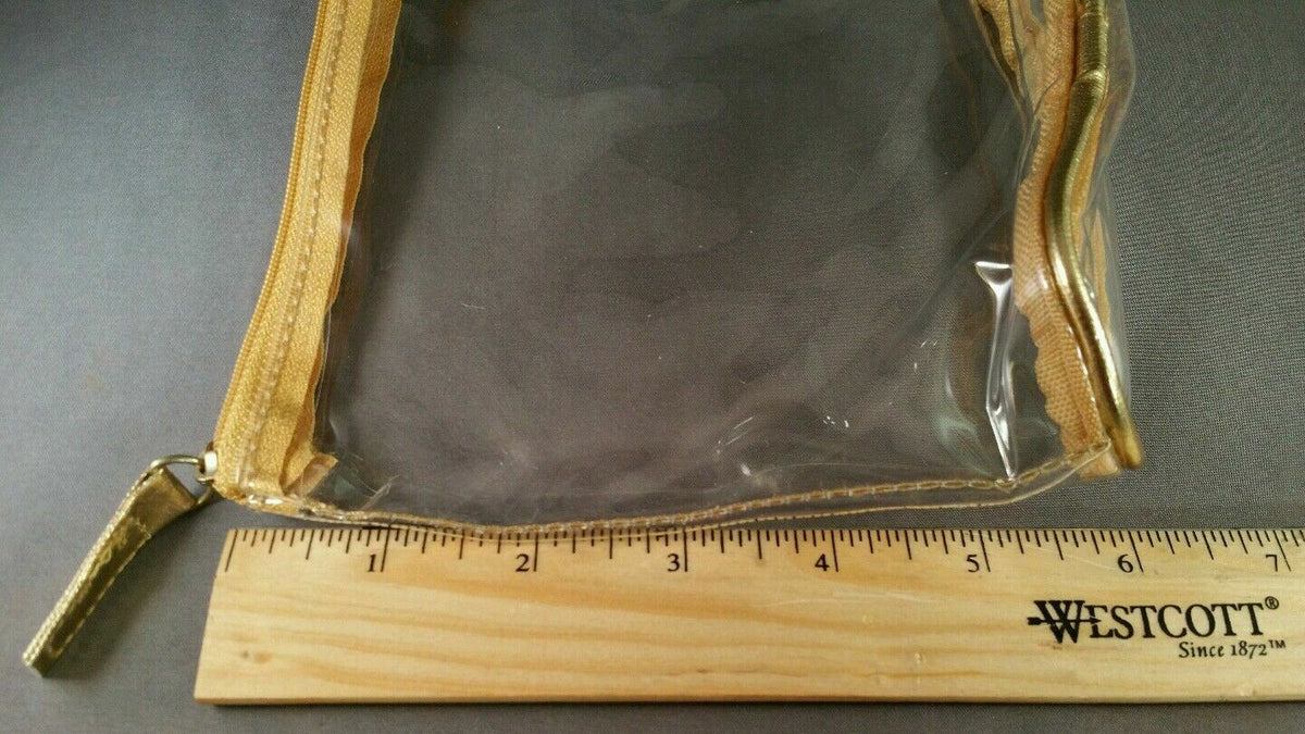 Clear PVC Travel Cosmetic & Medicine Bags 5-Pack - Lightweight & Durable