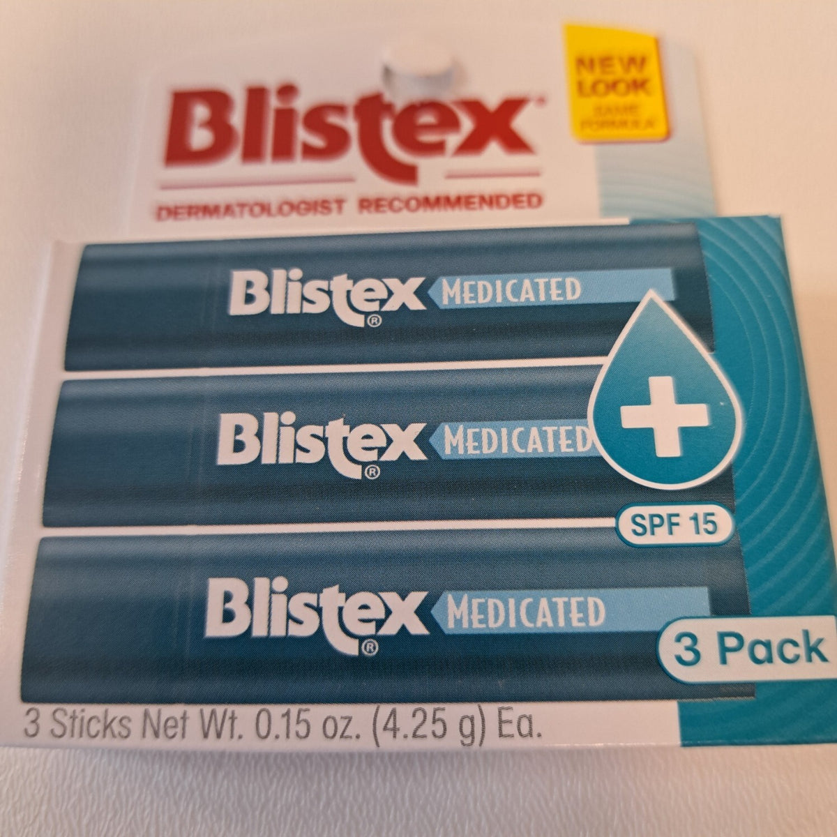 Medicated Lip Balm Pack with SPF 15 - Moisturizing Sunscreen Treatment