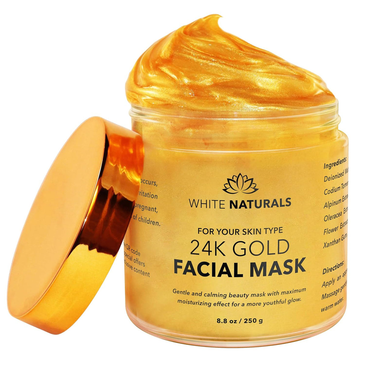 24K Gold Facial Mask - Anti-Aging Moisturizing Treatment