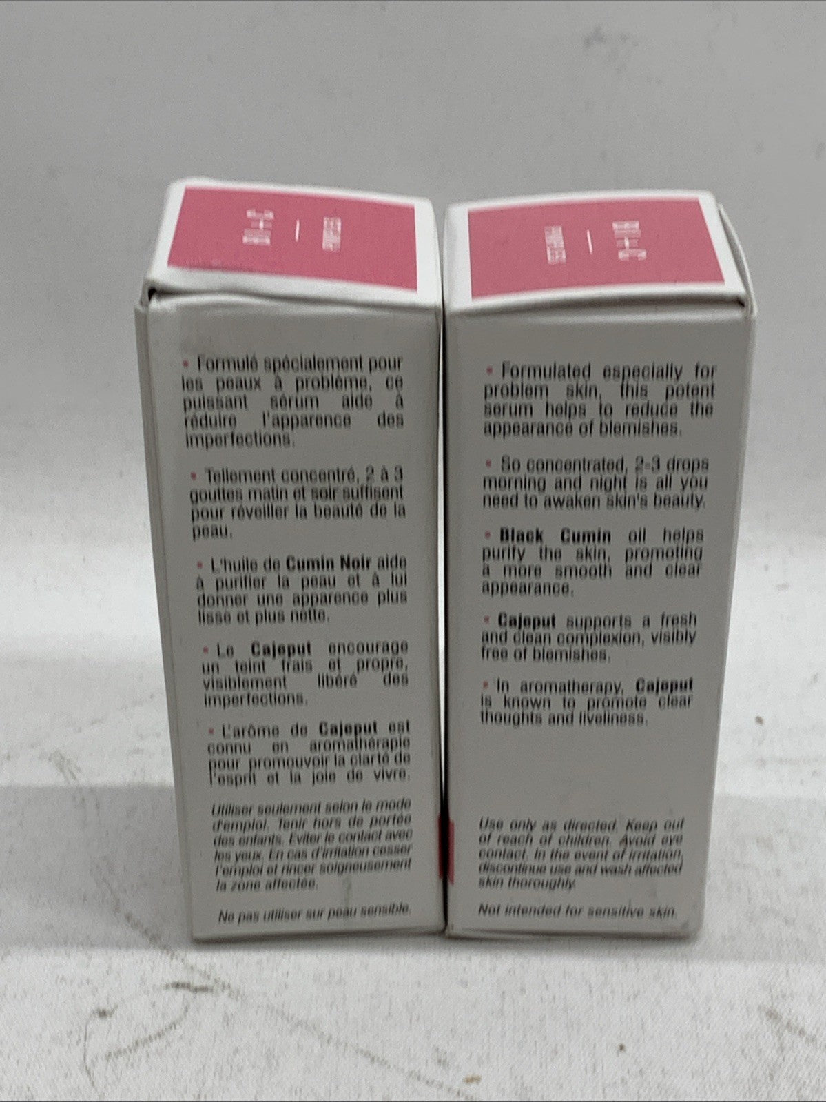 Face Serum & Acne Mask Set - Pore Cleansing Facial Oil - Lot of 2