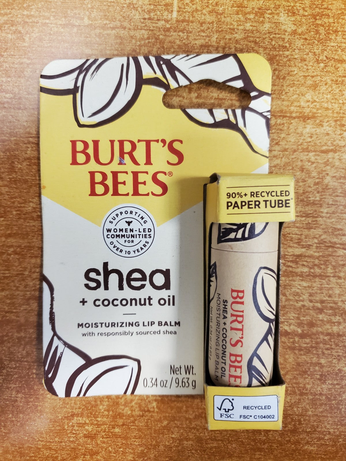 Moisturizing Lip Balm with Shea and Coconut Oil - Recycled Paper Tube