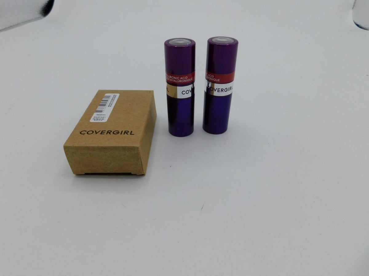 Lot of 2 Covergirl Lipstick Tubes 330 Brave Burgundy - New & Sealed