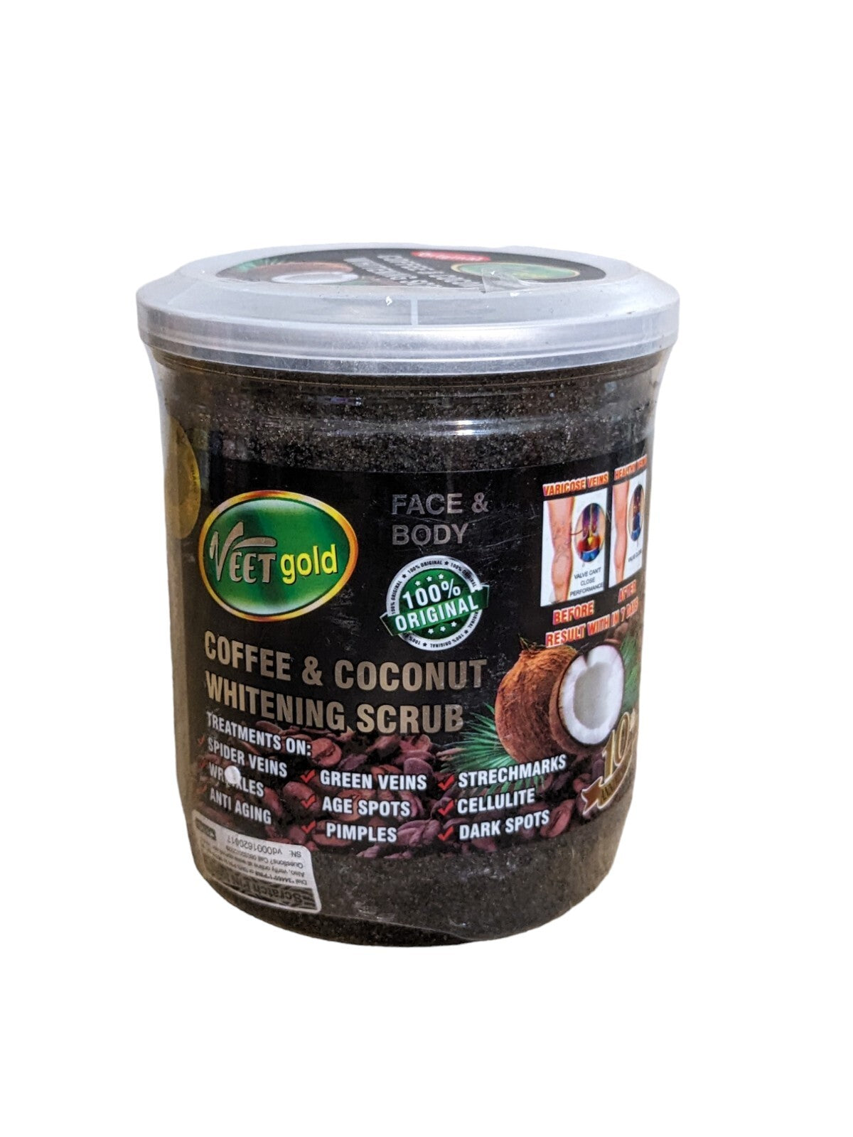 VEET Gold coffee coconut face and scrub. Super effective scrub