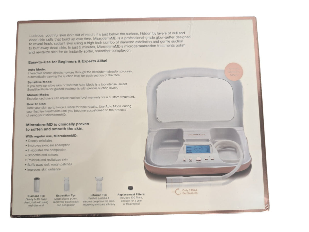 Microdermabrasion System for Skin Rejuvenation - Lilac Color, New Sealed