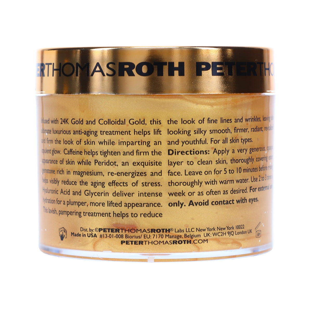24K Gold Mask Pure Luxury Lift & Firm—Peter Thomas Roth 5.1 oz