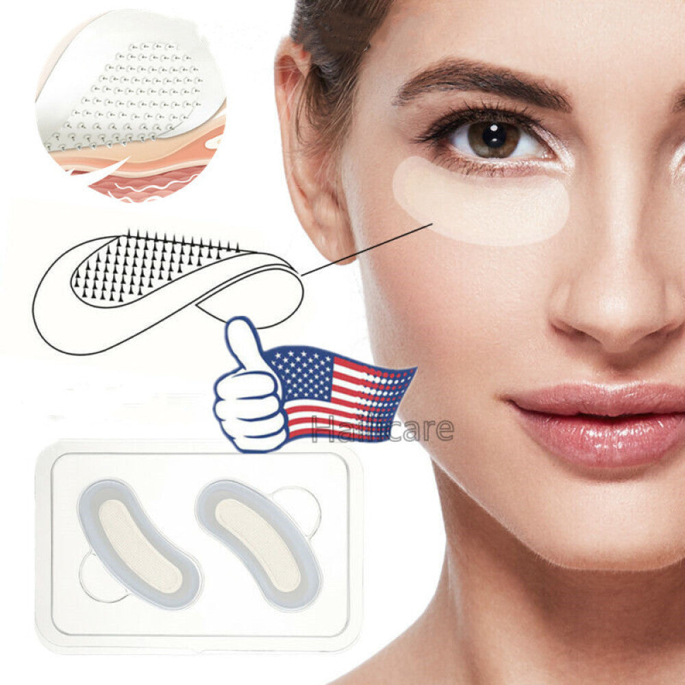 Hyaluronic Acid Microneedle Eye Patches for Wrinkle & Dark Circle Removal - Moisturizing & Anti-Aging
