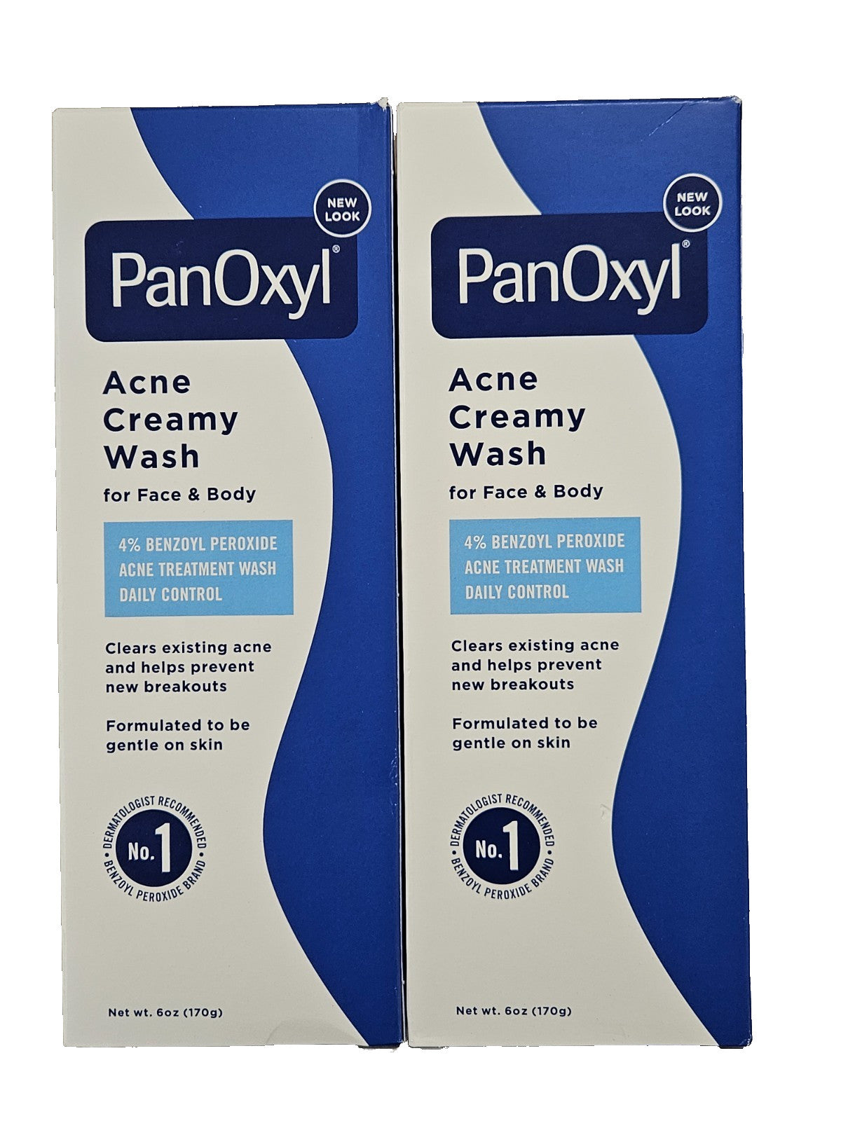 4% Benzoyl Peroxide Acne Wash - 6oz Dual Pack for Clear Skin