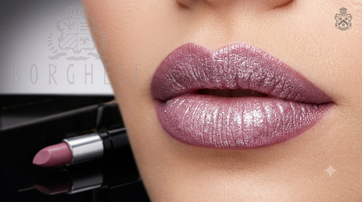 Borghese Lumina Lipstick Twilight Mauve Frost Full Size Makeup