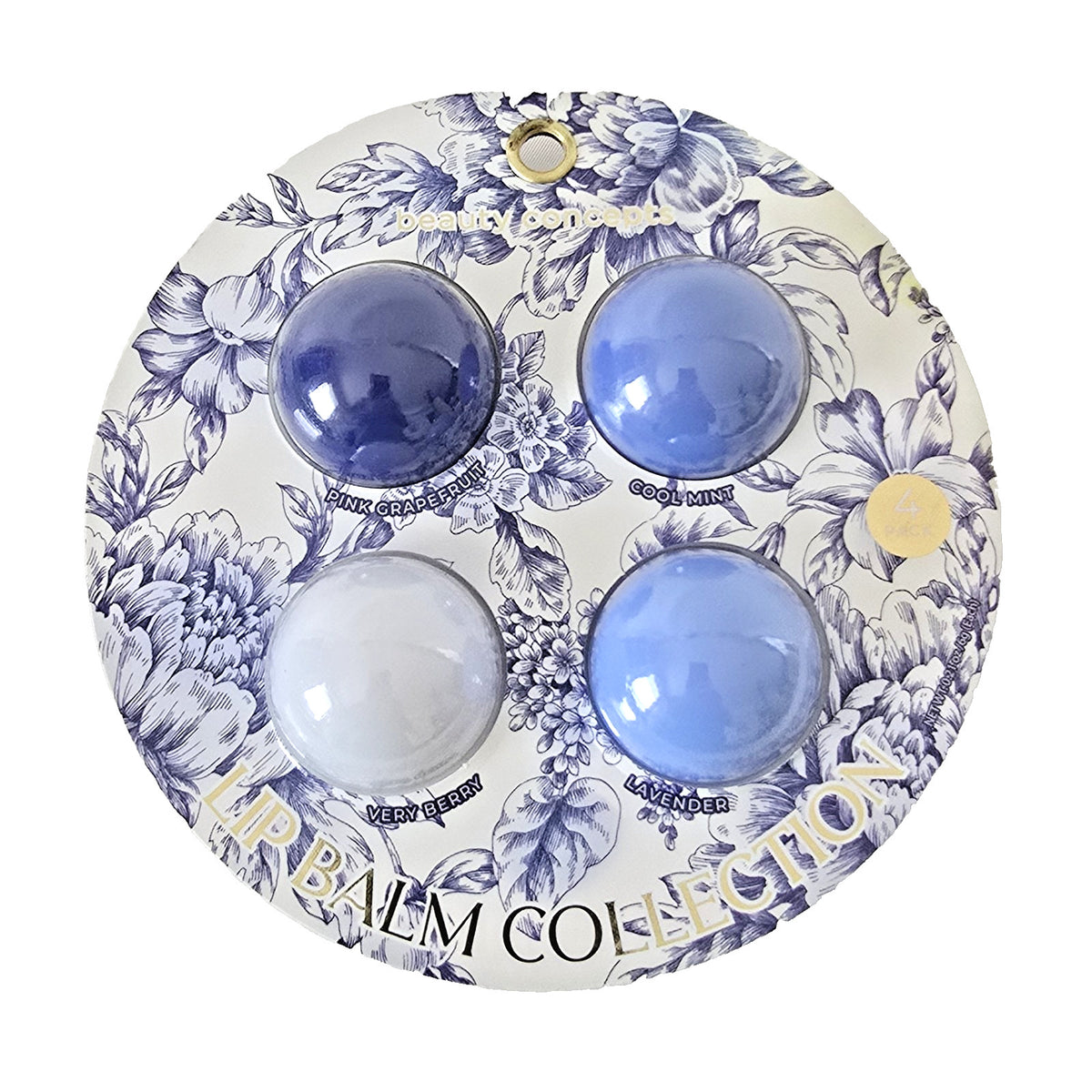 Lip Balm Set - Moisturizing Flavors for Soft Lips Gift Pack 4 pcs