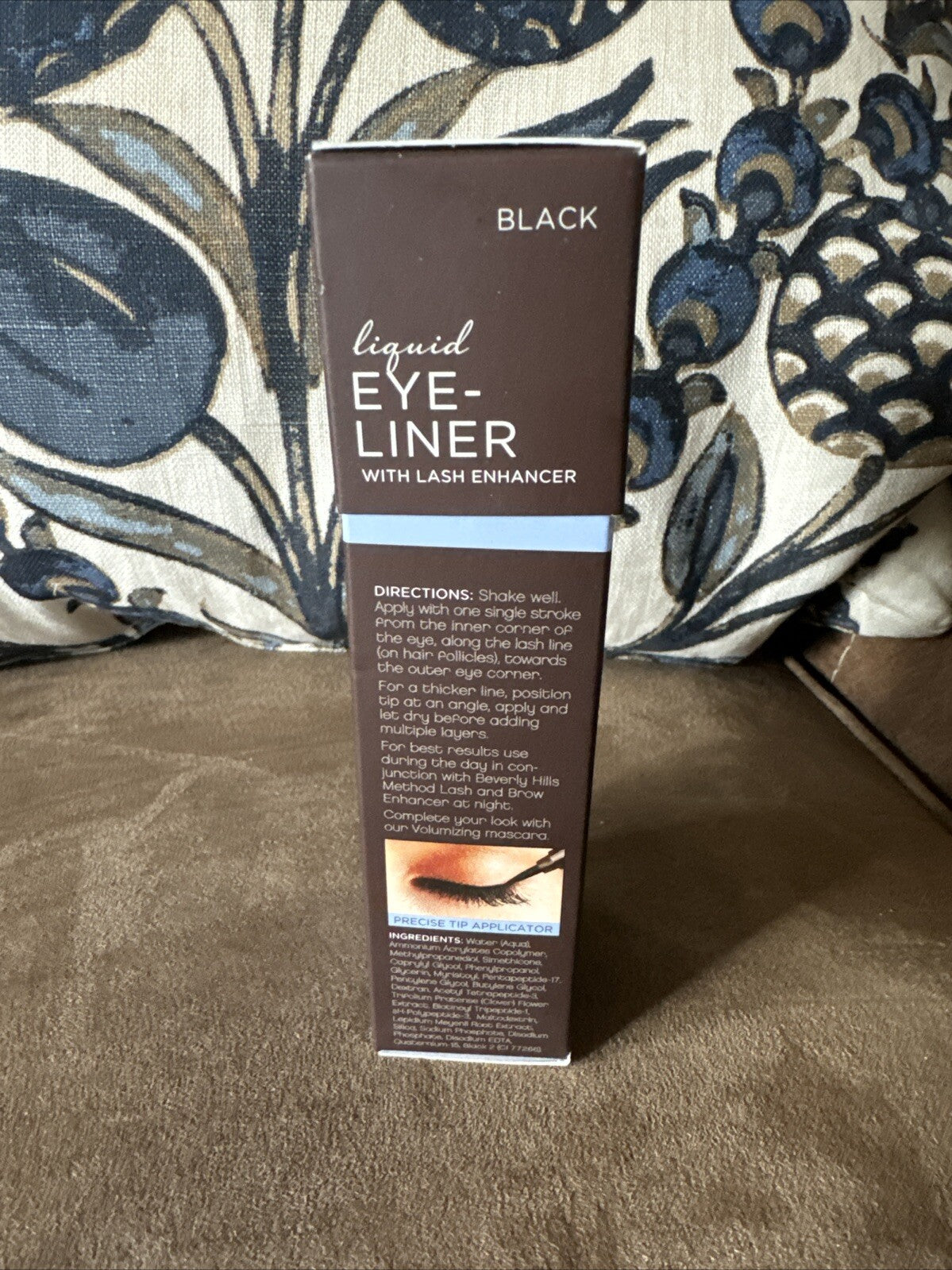 Liquid Eyeliner with Lash Enhancer - Black Peptides, New in Box