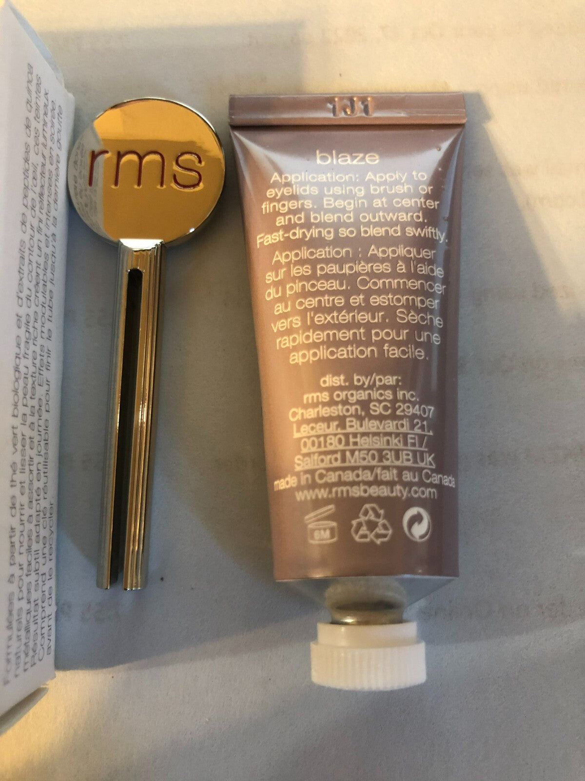 Cream Eyeshadow - Blaze, Long-Wearing, 0.28 Fl Oz, Eye Makeup