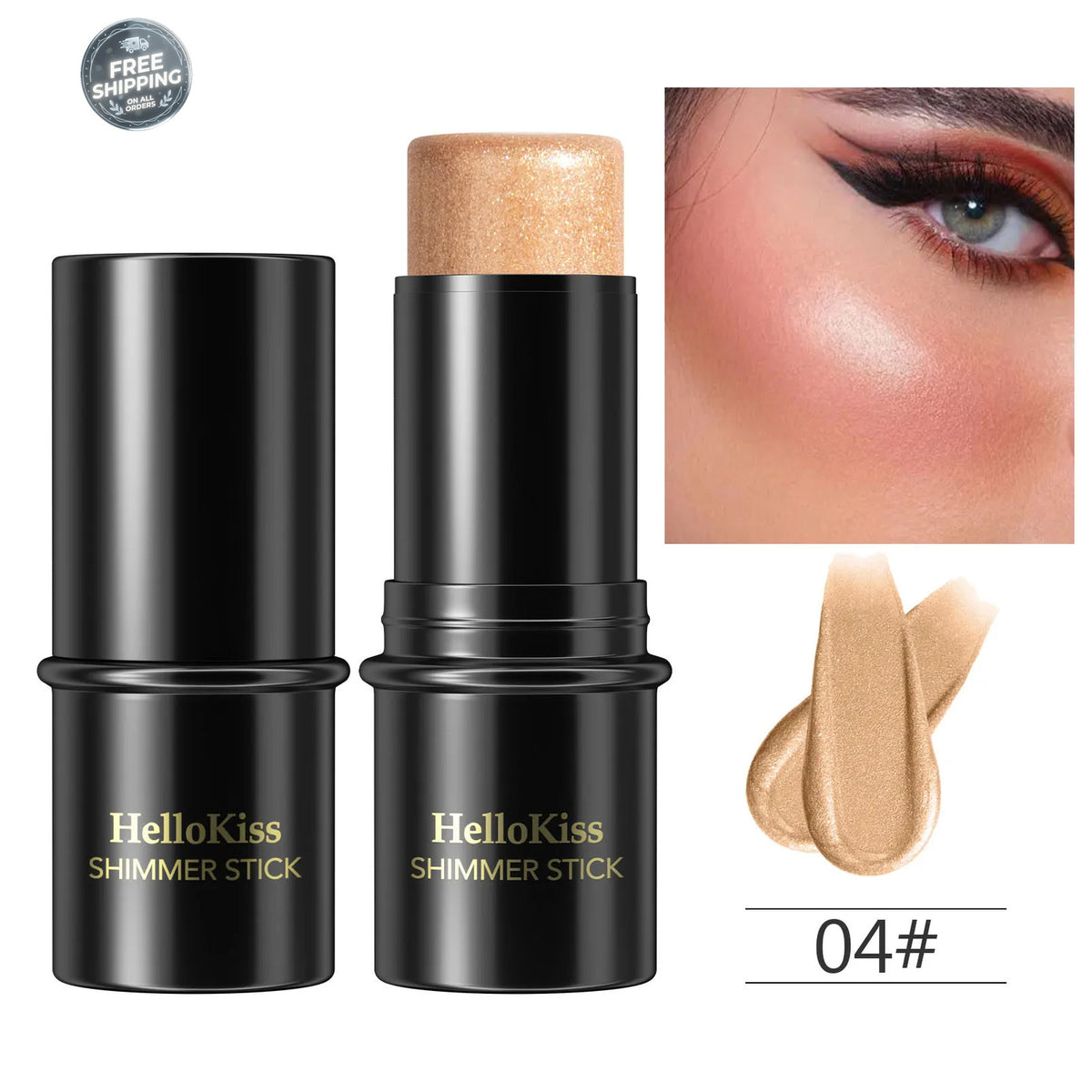 Long Lasting Face Contouring Bronzer Stick with Blusher & Concealer