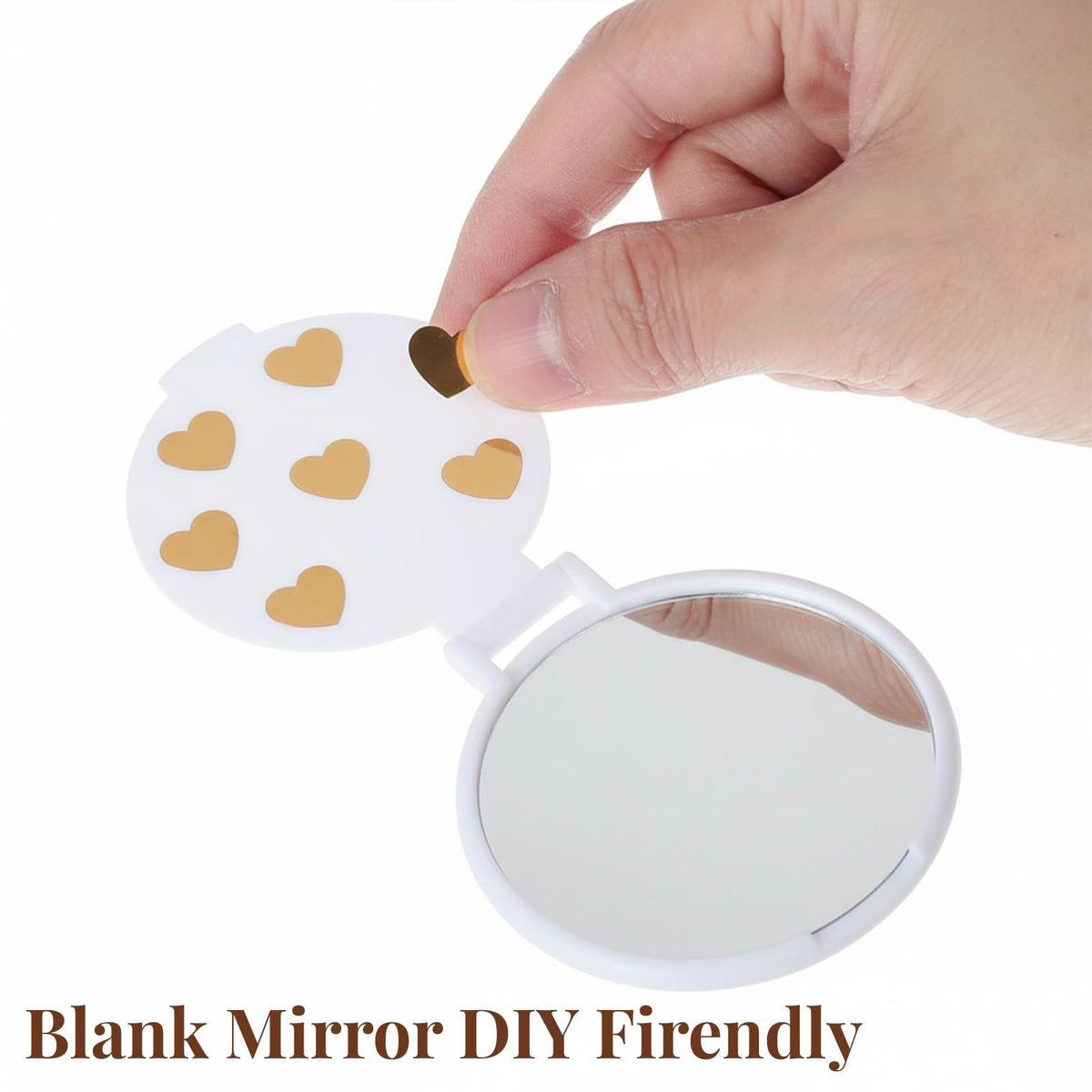 Mini Folding Travel Makeup Mirror Set - 72 Pack Compact Handheld Mirrors