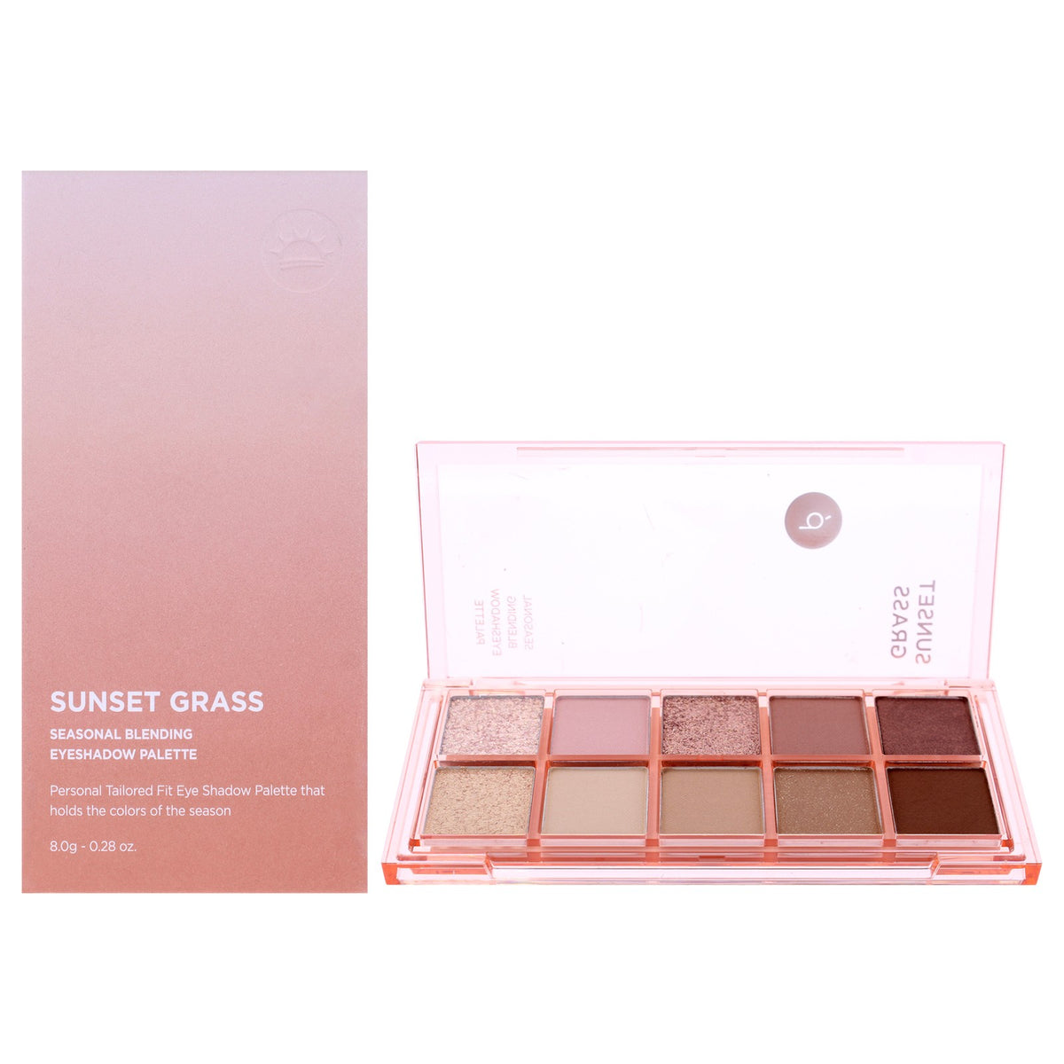 Seasonal Eyeshadow Palette - Sunset Grass 01 by Peach C, 0.28 oz, Versatile Shades for Women