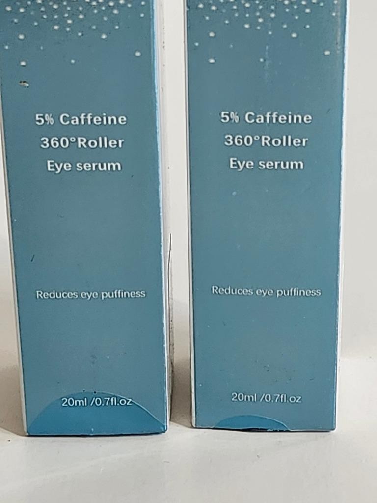 5% Caffeine Eye Serum with Cooling Roller - Anti-Aging Dark Circles Relief