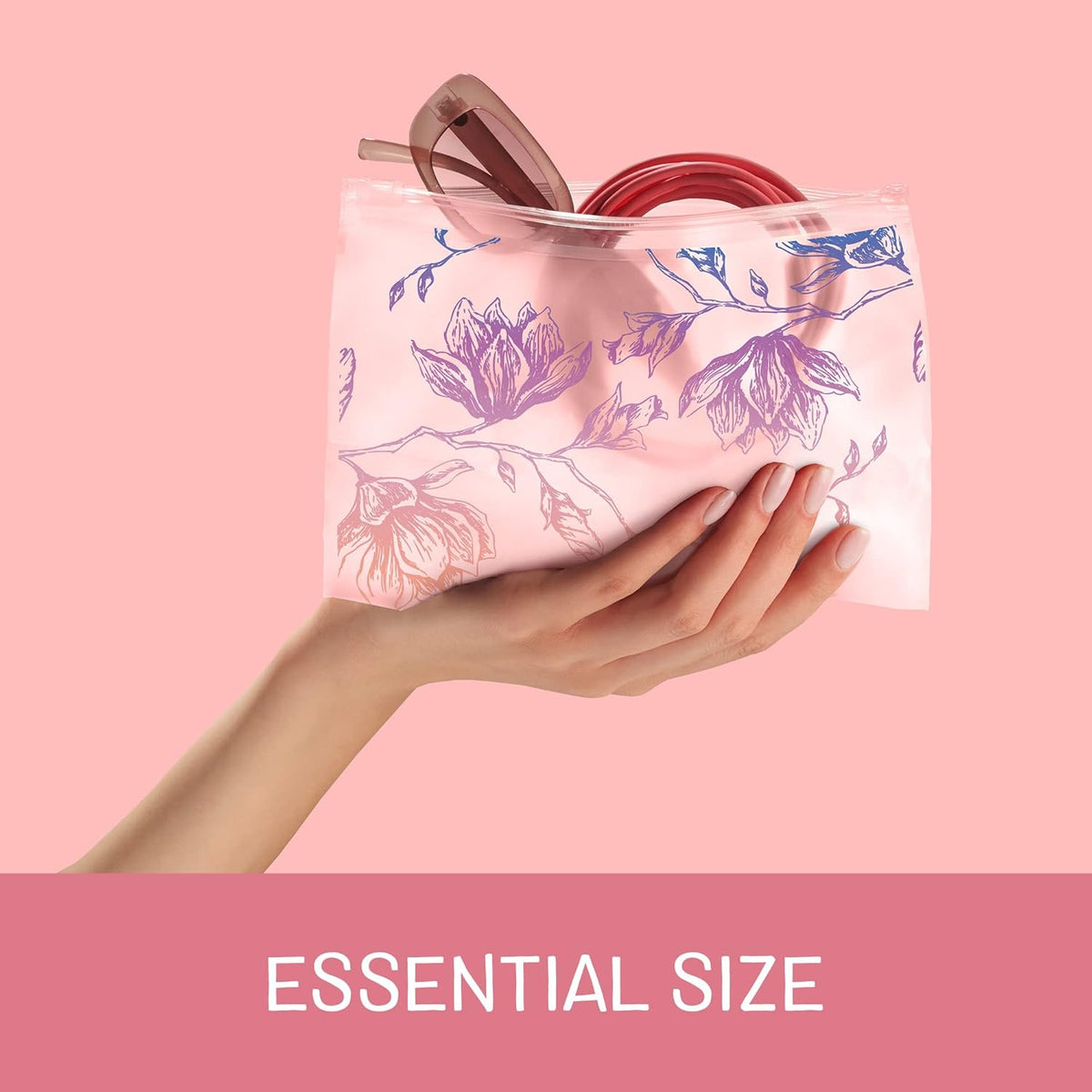 Reusable Travel Makeup & Accessory Bags - Charm Collection 5 Pack