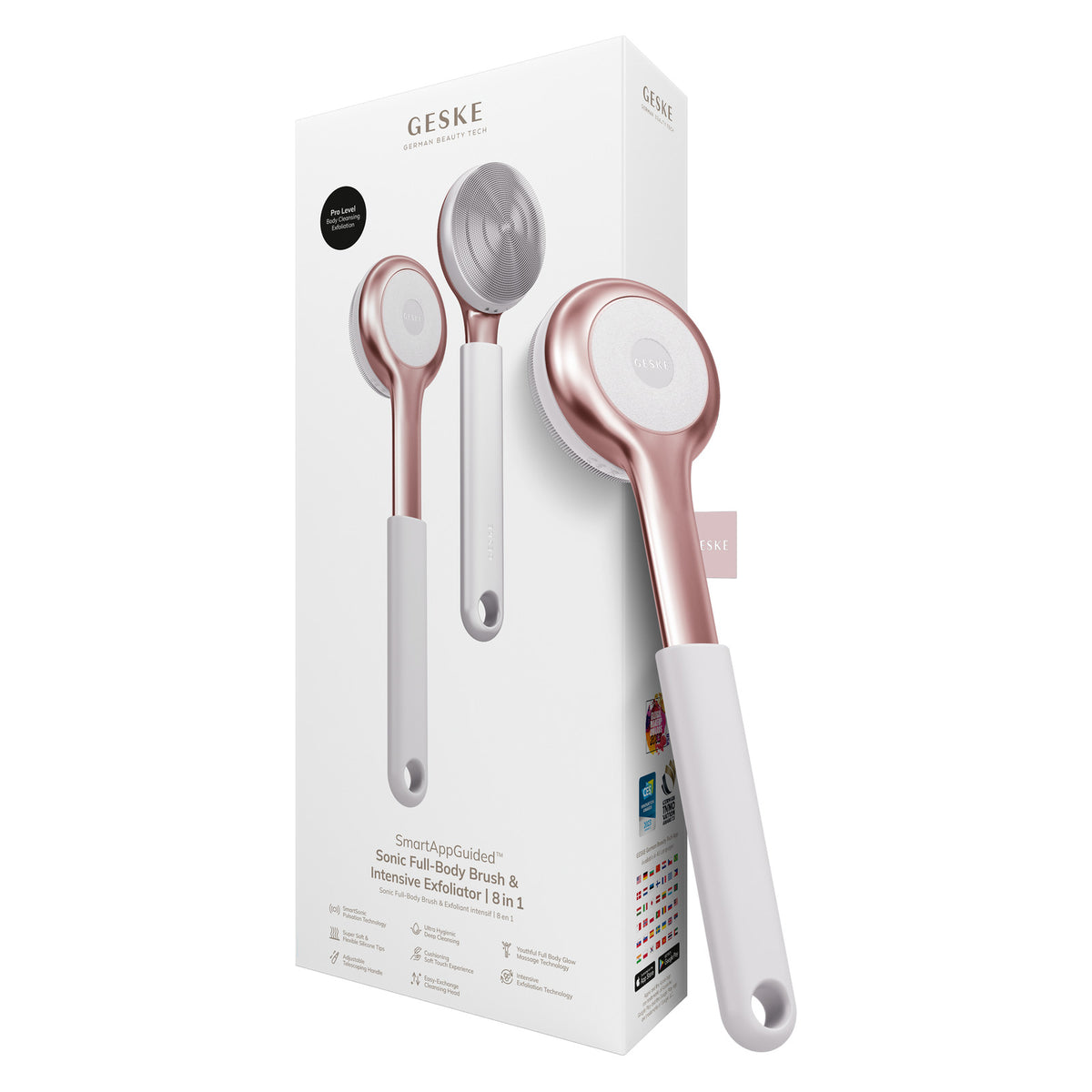GESKE Sonic Full-Body Brush & Intensive Exfoliator 8 in 1 Starlight