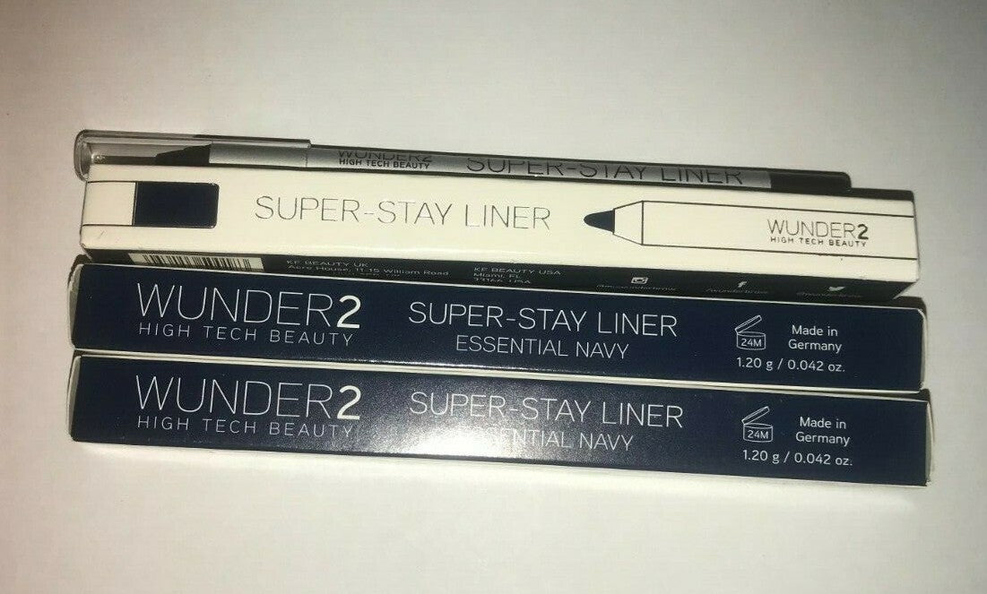 WUNDER2 Super Stay Lip Liners Essential Navy Set - Long-lasting, Waterproof, Cruelty-Free