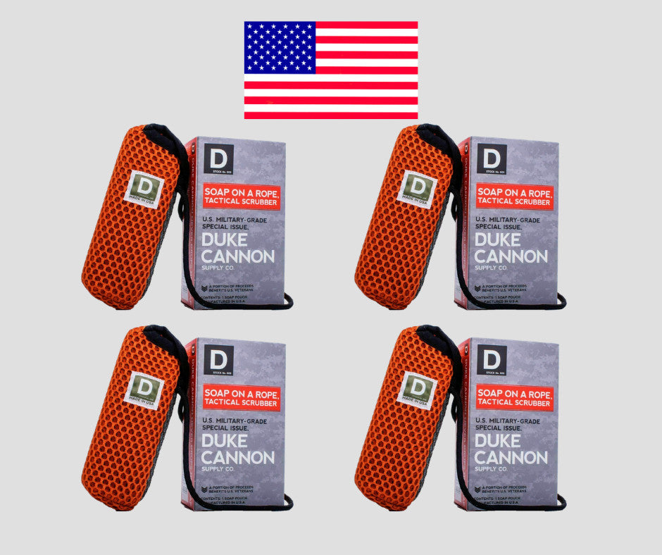 Duke Cannon Soap on a Rope Tactical Scrubber Men's Grooming Benefits