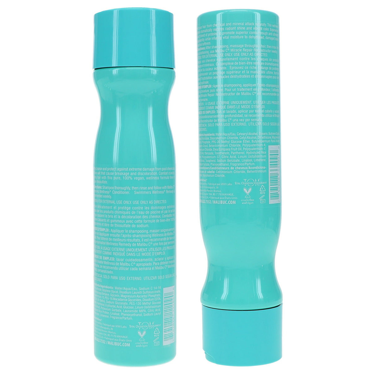 Swimmers Hair Care Set - Shampoo & Conditioner for Damaged Hair 9 oz Each
