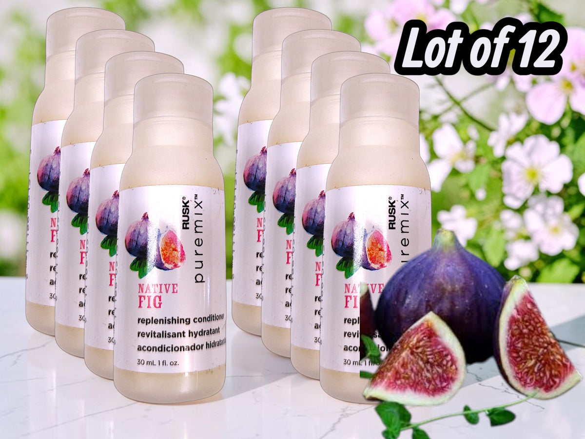 Travel Size Conditioner Set - Native Fig Rusk Puremix 1 oz Lot of 12