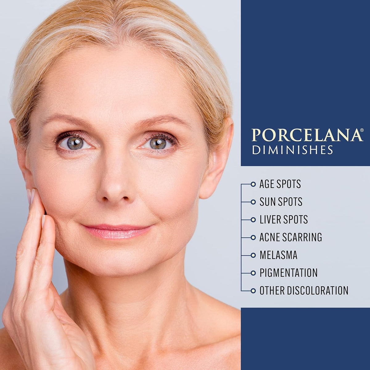 Porcelana Nighttime Hydration Cream - Fades Dark Spots & Evens Skin Tone, 3 oz, Pack of 2