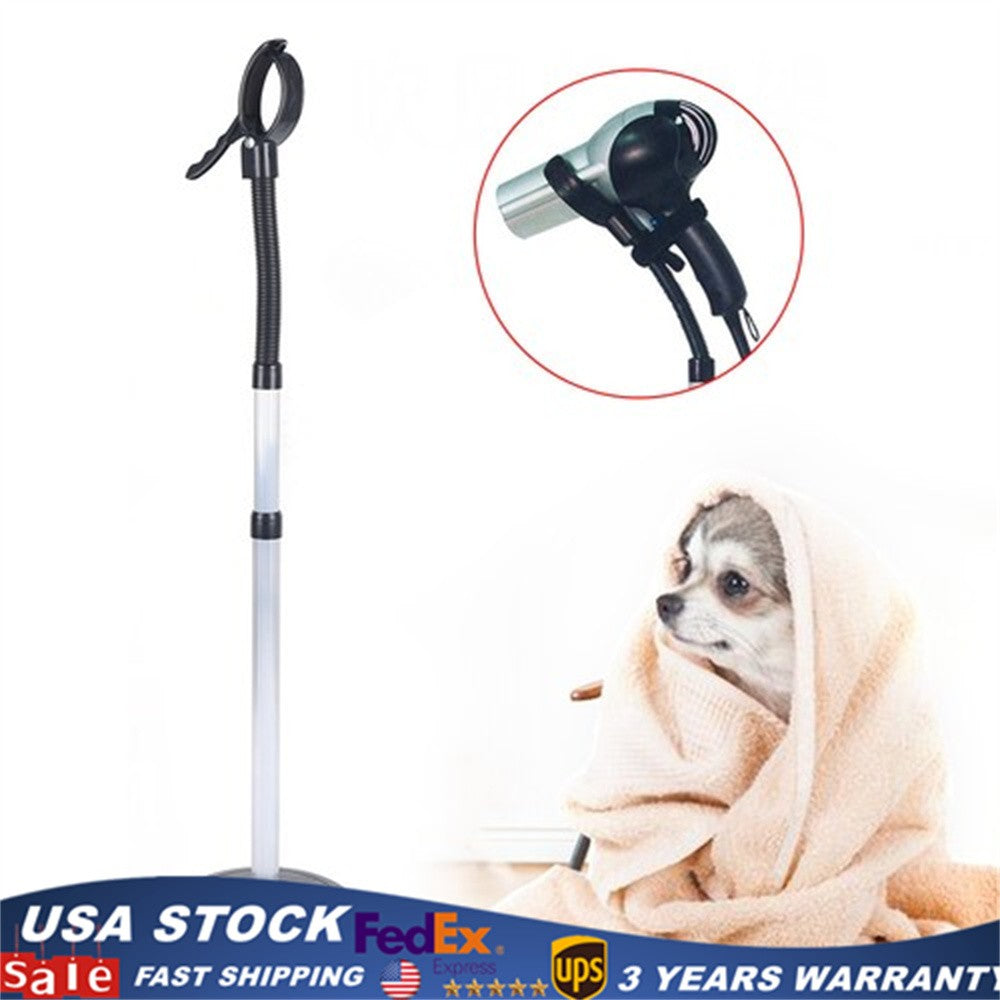 Hands Free Stand for Hair Dryer - Vertical Holder Frame, Height Adjustable