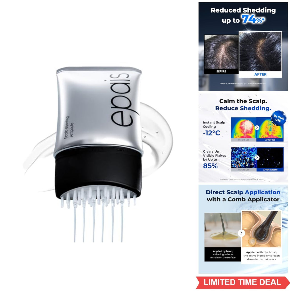 Scalp Serum 150ml with 38-Tip Comb Applicator