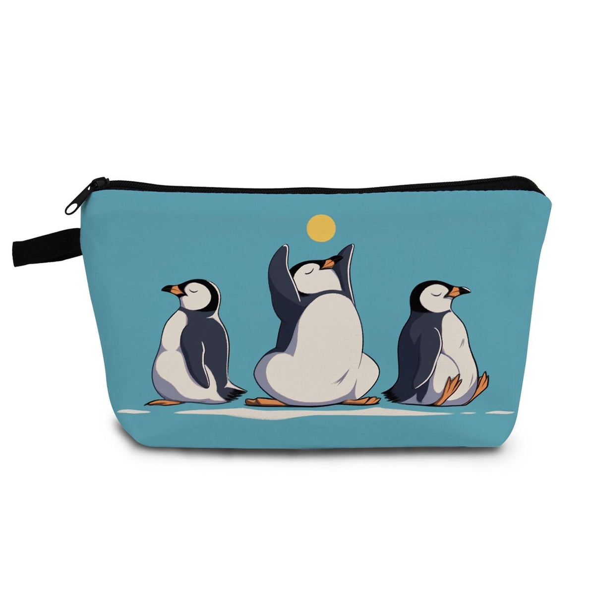 Cute Penguin Makeup Bag Small Organizer with Zipper for Travel & Gifts