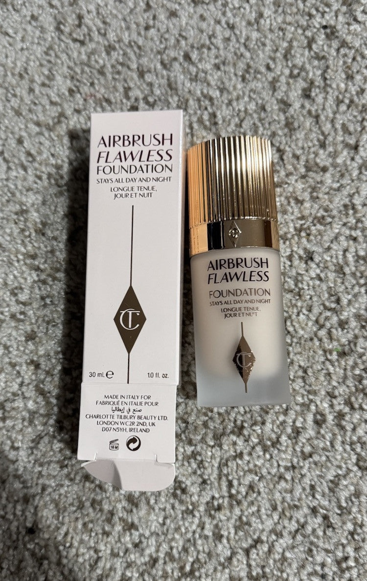 Charlotte Tilbury Airbrush Flawless Foundation 1 Cool Full Size 1 oz - New