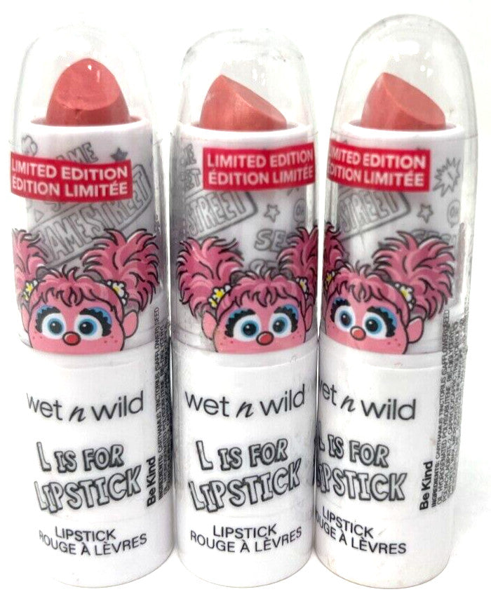 Wet N Wild Sesame Street Lipstick Set Be Kind 3-Pack Sealed