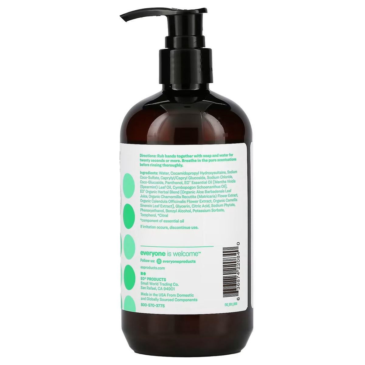 Everyone Spearmint & Lemongrass Liquid Hand Soap 12.75oz - Natural Botanical Formula