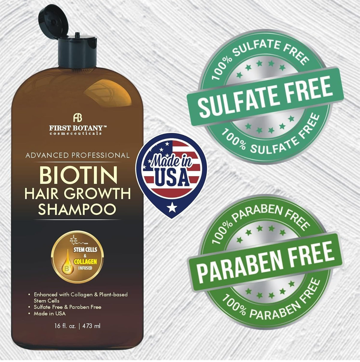 Hair Regrowth Shampoo with DHT Blockers Collagen Anti Loss Treatment